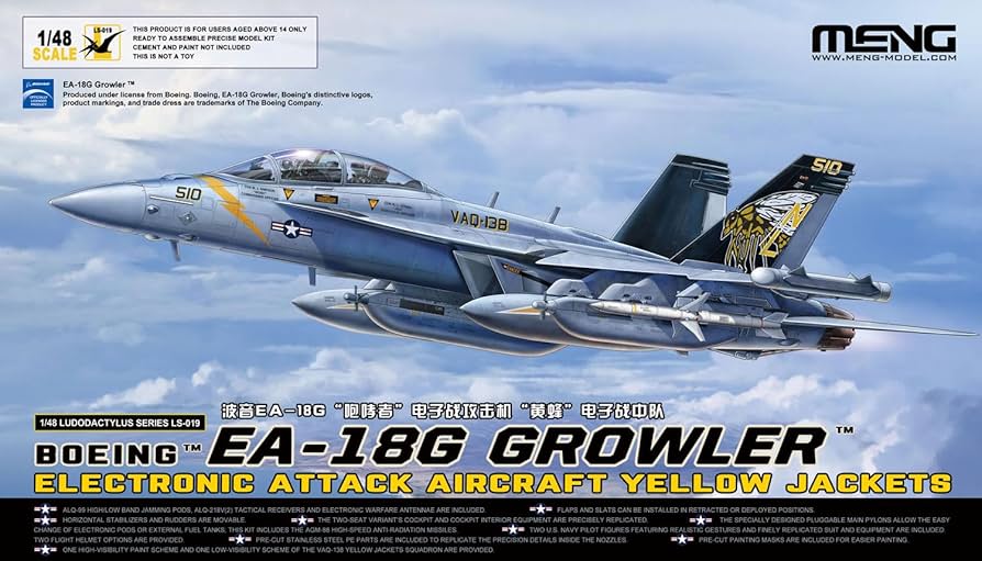 Amazon | モンモデル 1/48 ボーイング EA-18G グラウラー 電子戦機