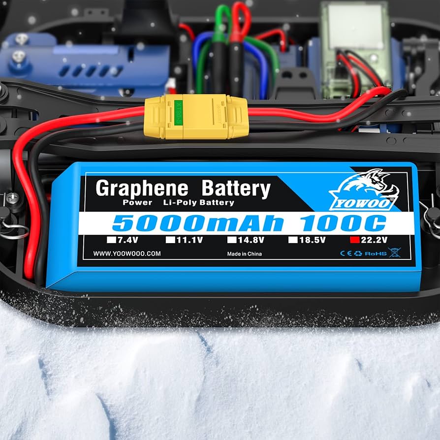 Amazon.com: Yowoo Graphene Battery 6S 22.2V 5000mAh 100C with