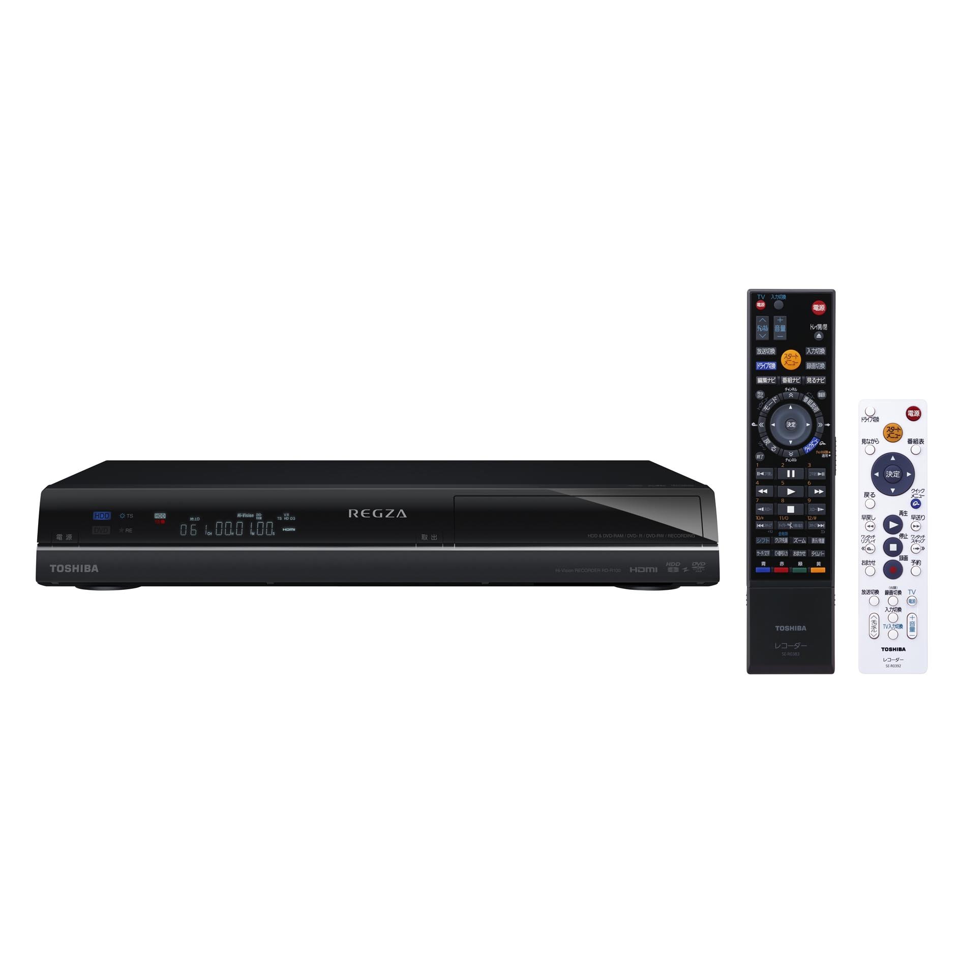 新品未開封 東芝REGZA RD-R100 Hi-Visionレコーダー 新品未開封東芝