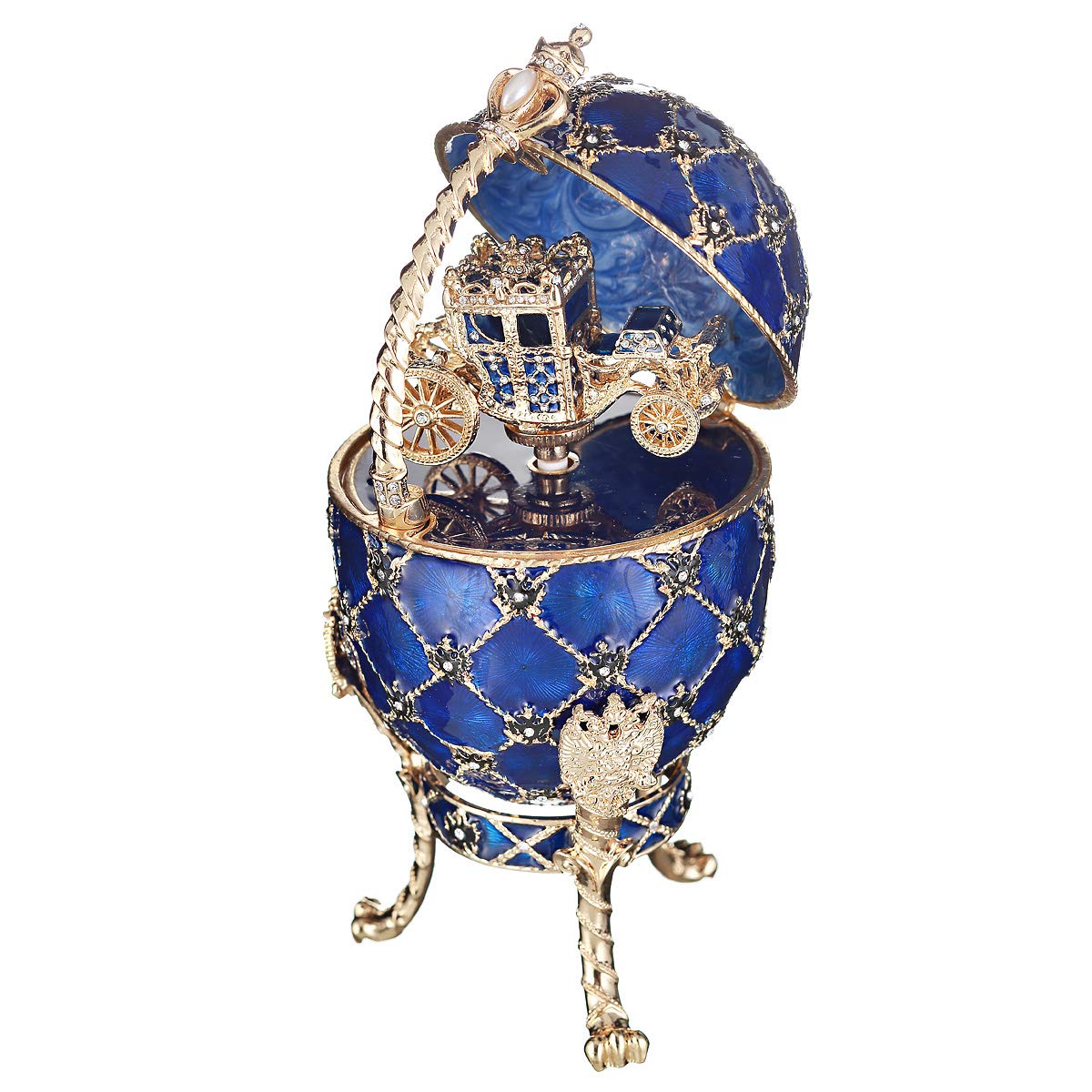 Amazon.co.jp: danila-お土産 ロシアファベルジェスタイル 卵/小物入れ