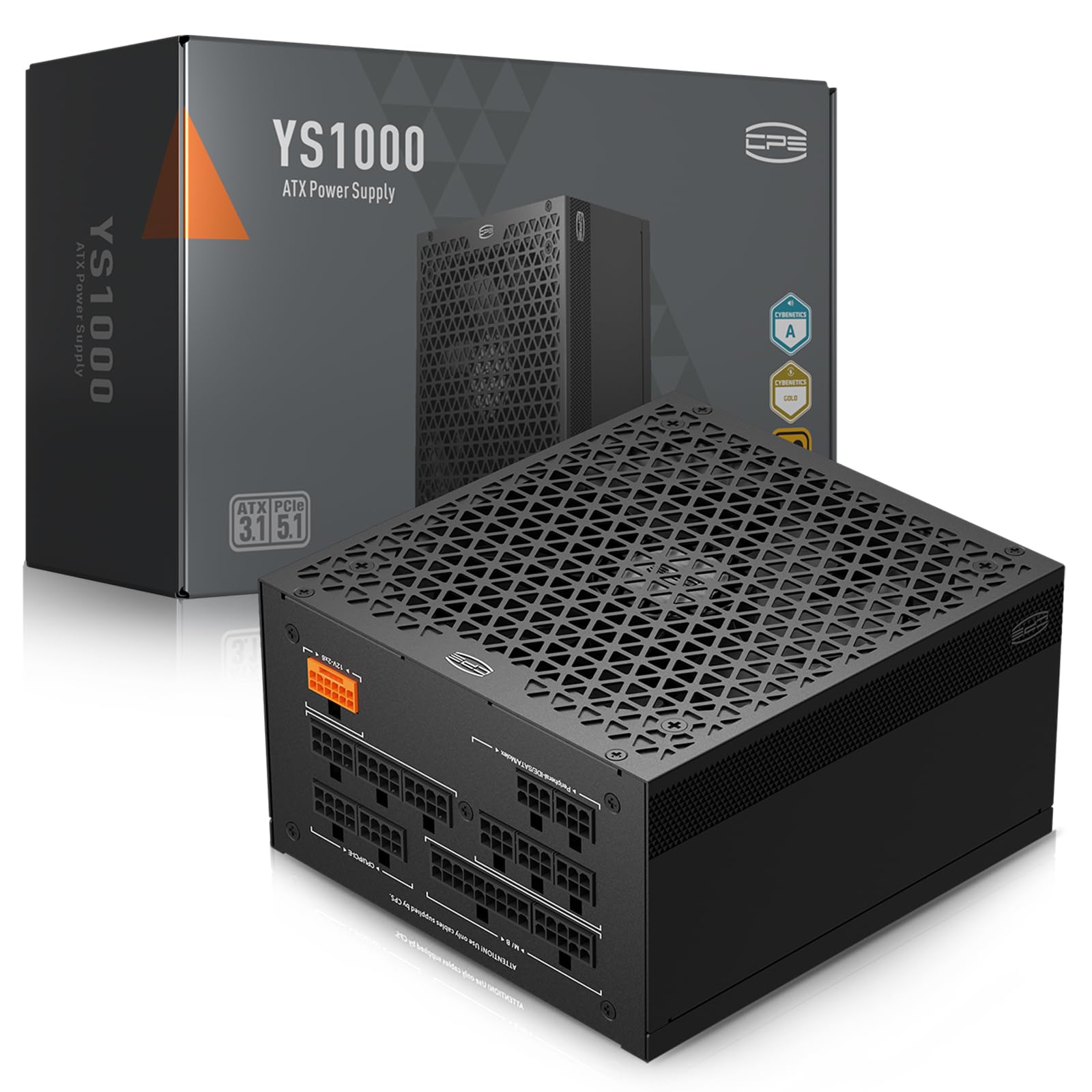 Amazon | PCCOOLER CPS PSU YS1000 電源、1000W 80 Plus Gold 認定