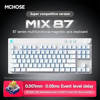 Amazon.com: ZMX MCHOSE Mix 87 Magnetic Switch Rapid Trigger Gaming