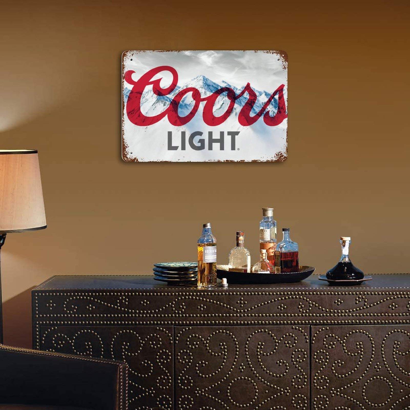 Keviewly Coors Light Beer Logo2 Tin Sign Metal Sign Metal Decor