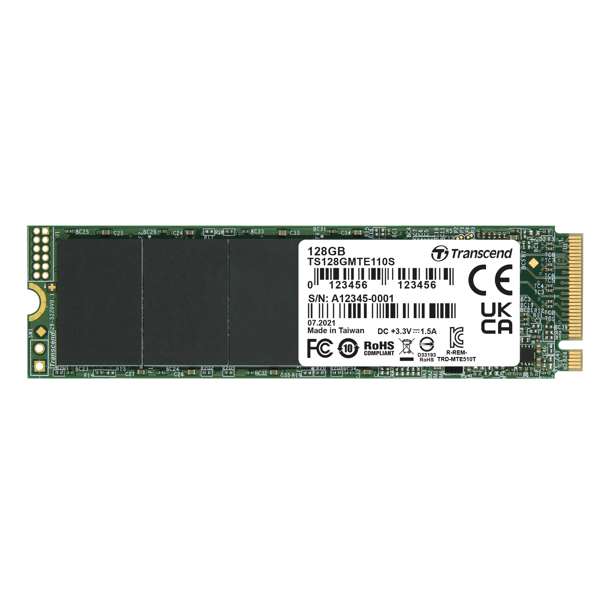 Amazon.com: Transcend MTE110 128GB M.2 2280 SSD, Up to 1,500 MB/s