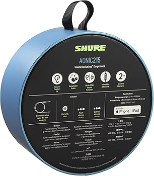 Amazon.com: Shure AONIC 215 Wired Sound Isolating Earbuds, Clear