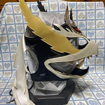Amazon.co.jp: プロレス マスク ハヤブサ ダークサイド 直筆サイン入