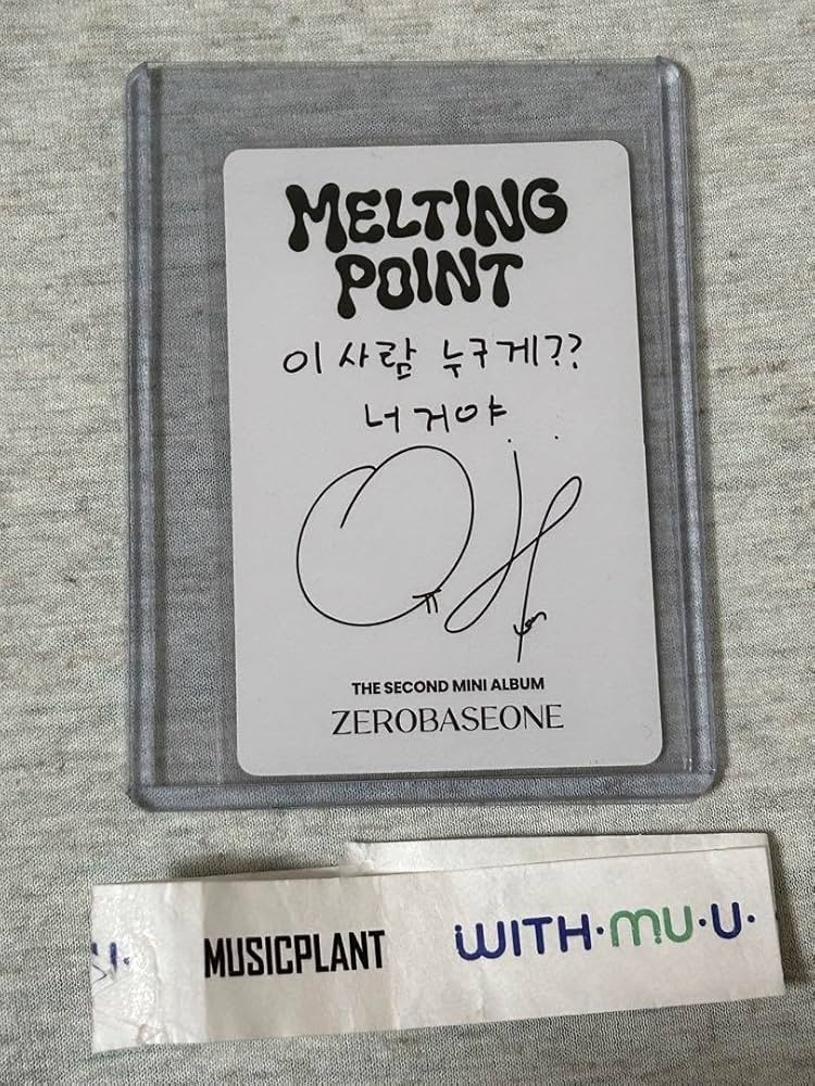 Amazon.co.jp: ZEROBASEONE ユジン ポカ トレカ サイン 対面ペンサ