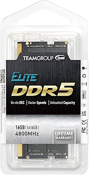 Amazon.co.jp: TEAMGROUP Elite SODIMM DDR5 16GB 4800MHz (PC5-38400