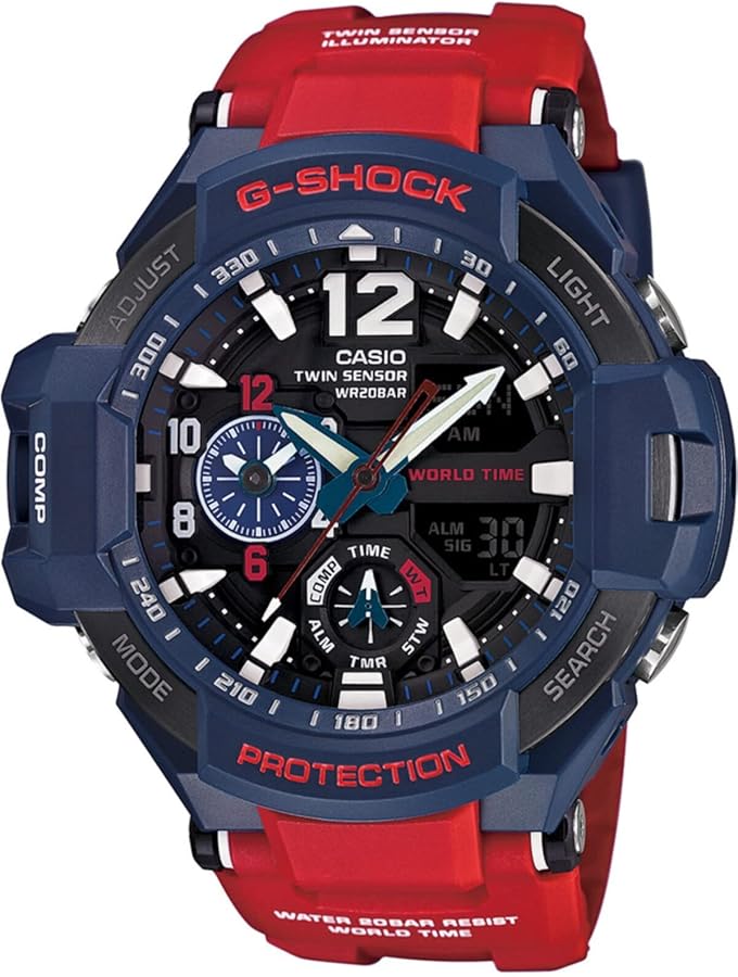 Amazon.co.jp: Casio G-Shock GA-1100-2ADR スカイコックピット航空