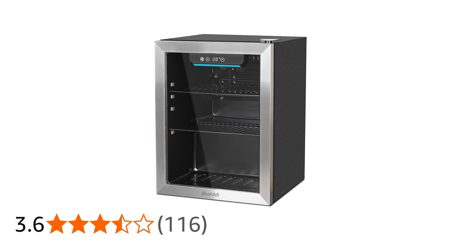 値下げ)Shelddi 小型冷蔵庫 48L コンプレッサー式 静音 ミニバー