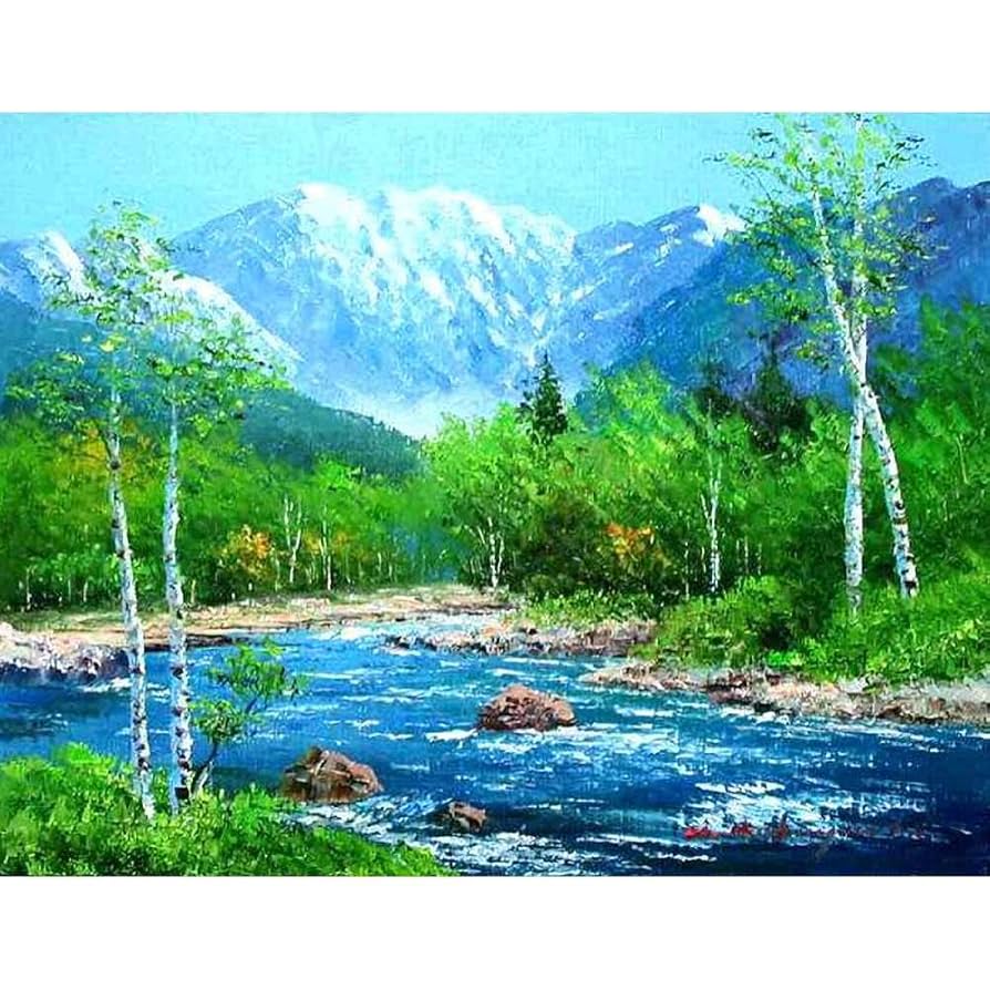 油彩 油絵 真筆 外国風景 [有名作家ワーグナー] サイン有 F6号 油彩