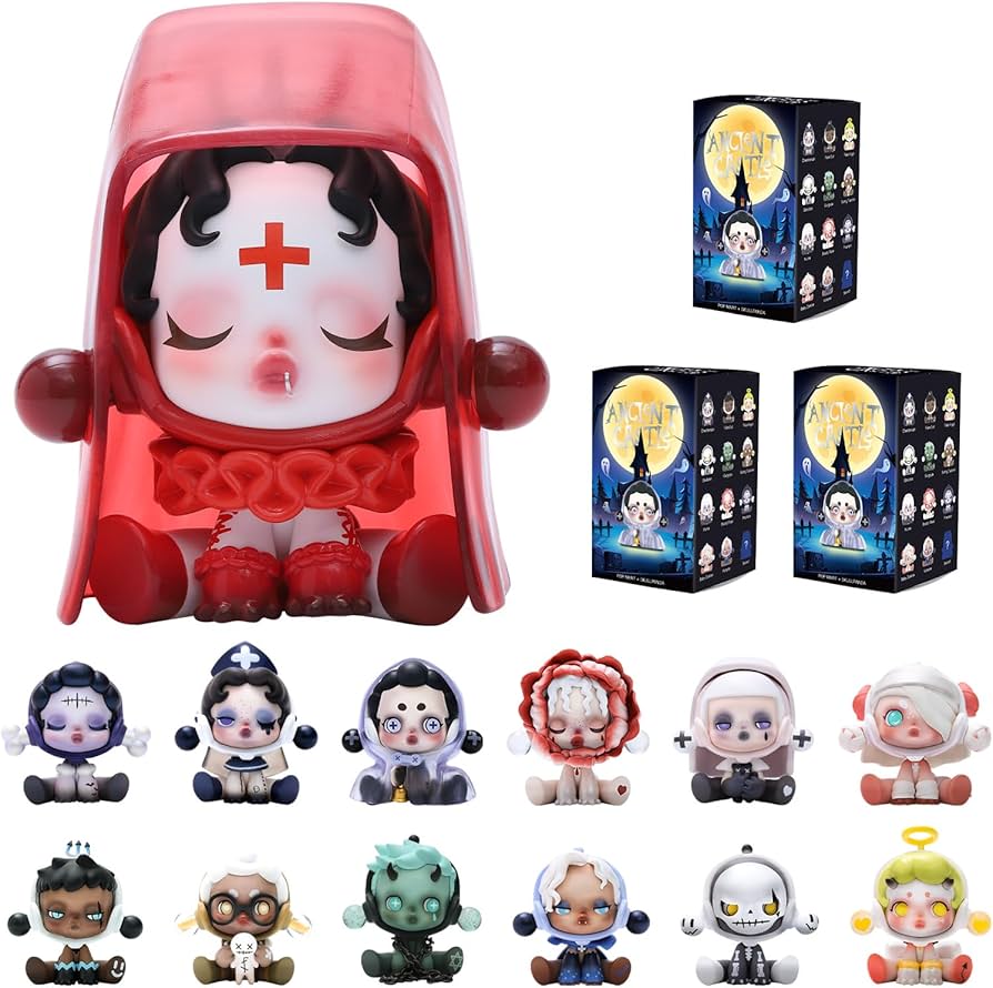 Amazon.co.jp: pop mart スカルパンダ 古代城 3ピース アクション