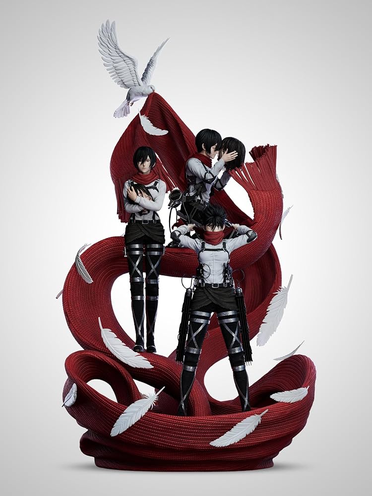 進撃の巨人 エレン ミカサ フィギュア ガレージキット Amazon.co.jp