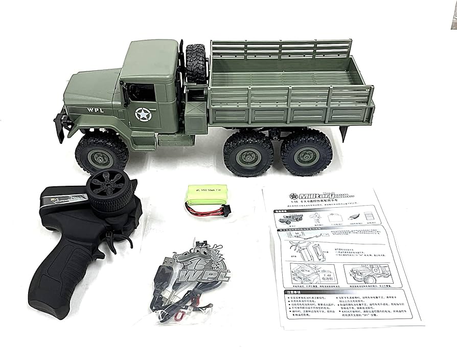 Amazon.co.jp: WPL B-16 2.4GHz 1/16 6WD RTR ミリタリートラック