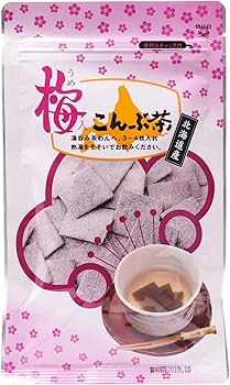 Amazon.co.jp: 梅入こんぶ茶 北海道産昆布使用 48g入x5袋 : 食品・飲料