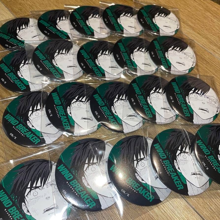 Amazon | WIND BREAKER ウィンブレ 照れ顔 缶バッジ 桜遥 | バッジ