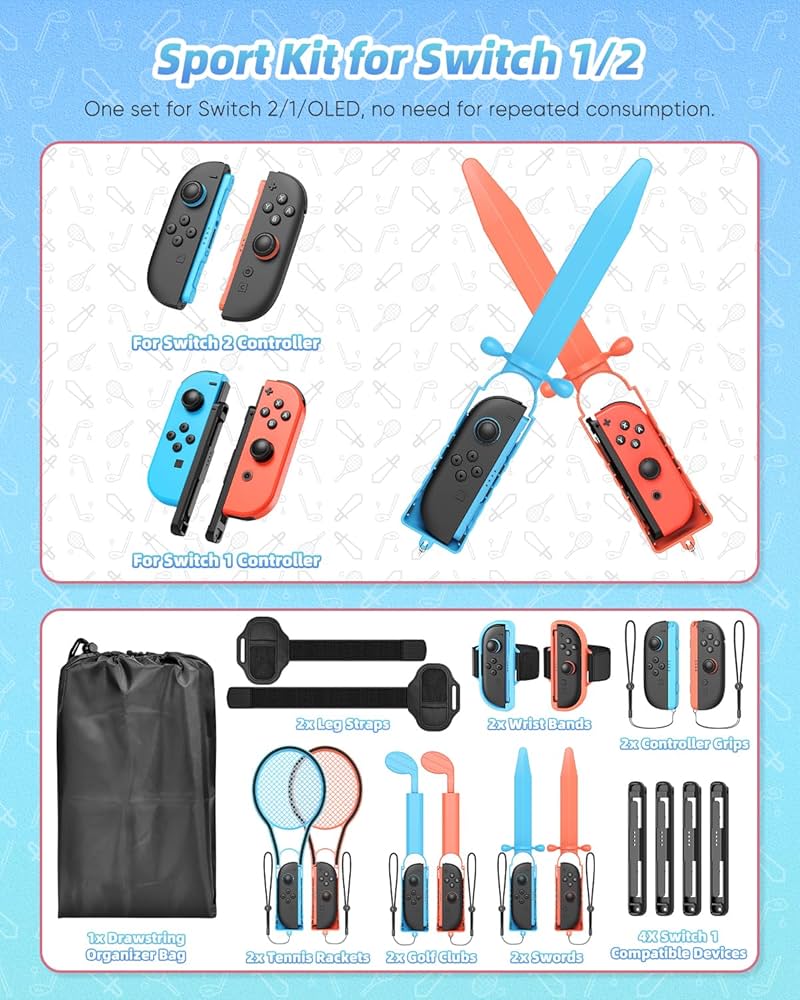 Amazon.com: [𝗦𝘄𝗶𝘁𝗰𝗵 𝟮/𝟭 𝗖𝗼𝗺𝗽𝗮𝘁𝗶𝗯𝗹𝗲] - Switch