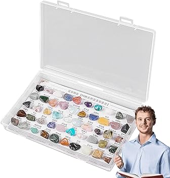 Amazon.co.jp: ロック コレクション, 箱付き天然鉱物鉱石標本キット
