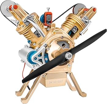 Amazon.co.jp: 【正規販売店】 Teching エンジン模型 2気筒直列4気筒