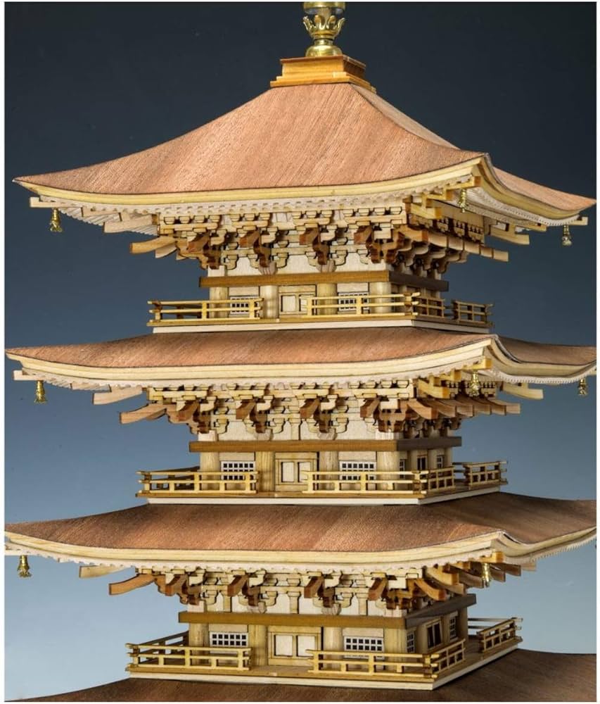 Amazon | ウッディジョー 1/75 羽黒山 五重塔 木製模型 組立キット