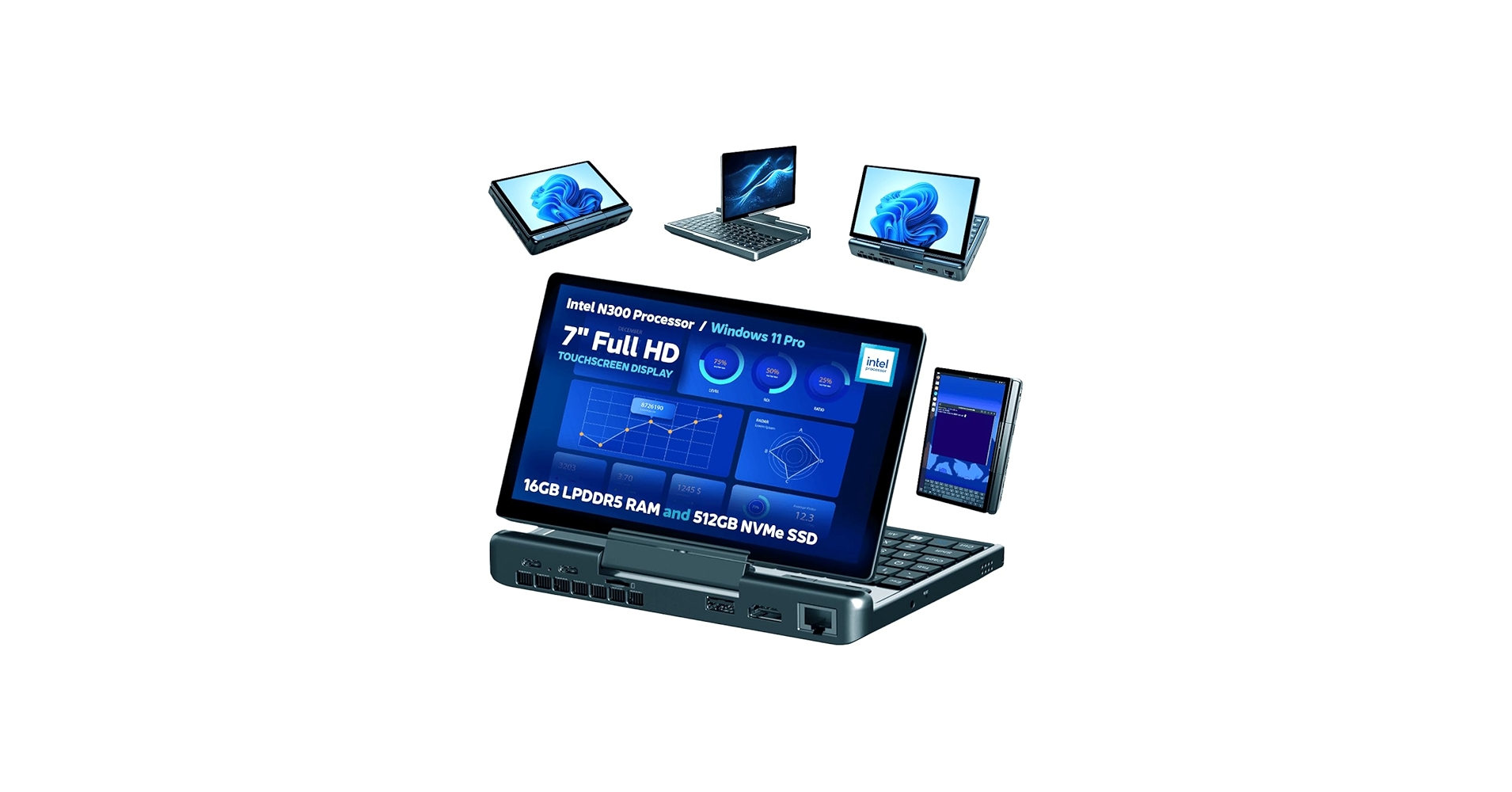 Amazon.com : GPD MicroPC 2 | Portable Mini Laptop with 7