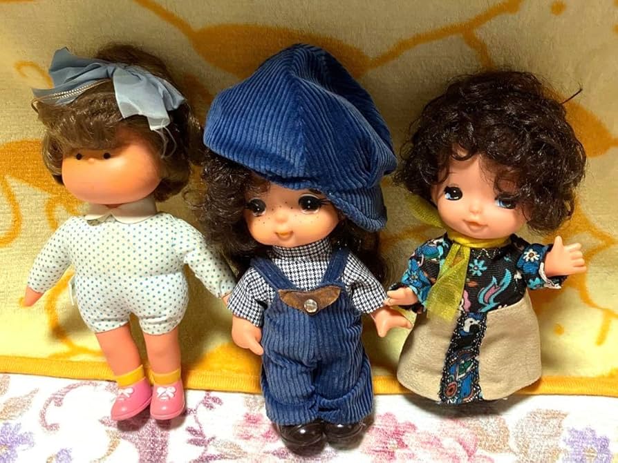Amazon | 昭和レトロ 昔 懐かしい お人形 ドール 女の子 3体 セット