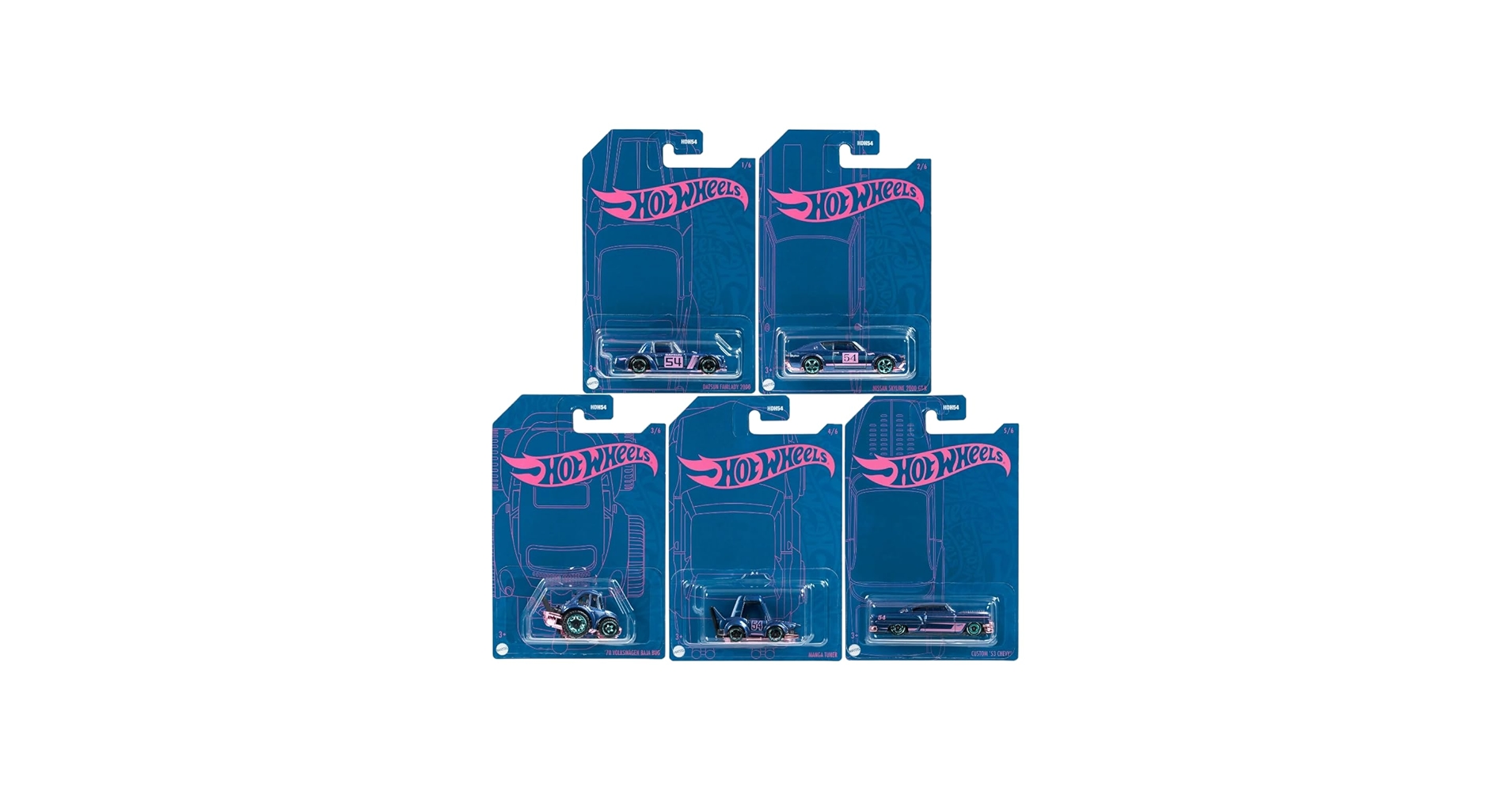 Amazon.com: Hot Wheels 54th Anniversary Pearl and Chrome Series