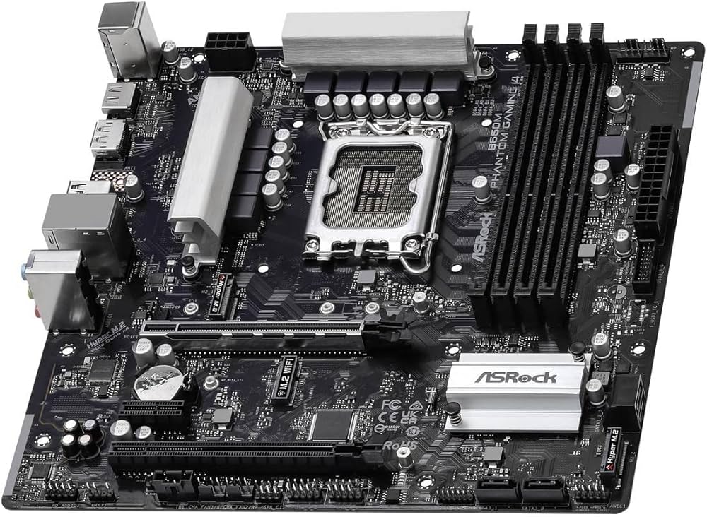 Amazon | ASRock B660M PHANTOM GAMING 4ソケット LGA1700/ Intel B660