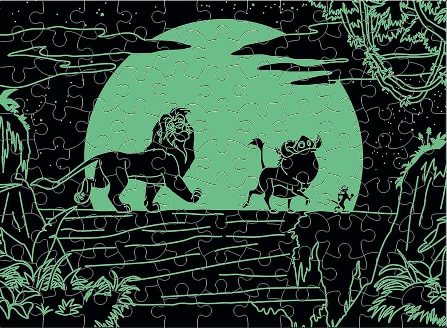 暗闇で光る⭐︎ライオンキング パズル 1000ピース ディズニー 光る