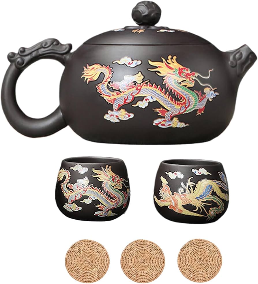 図変わり ◇ 中国 景徳鎮 茶壺 茶入れ ◇ アンティーク 骨董品 ◇ 紅茶