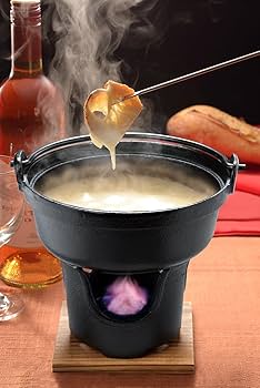 Amazon.co.jp: イシガキ いろり鍋 黒 16cm 木蓋付き コンロセット 鍋