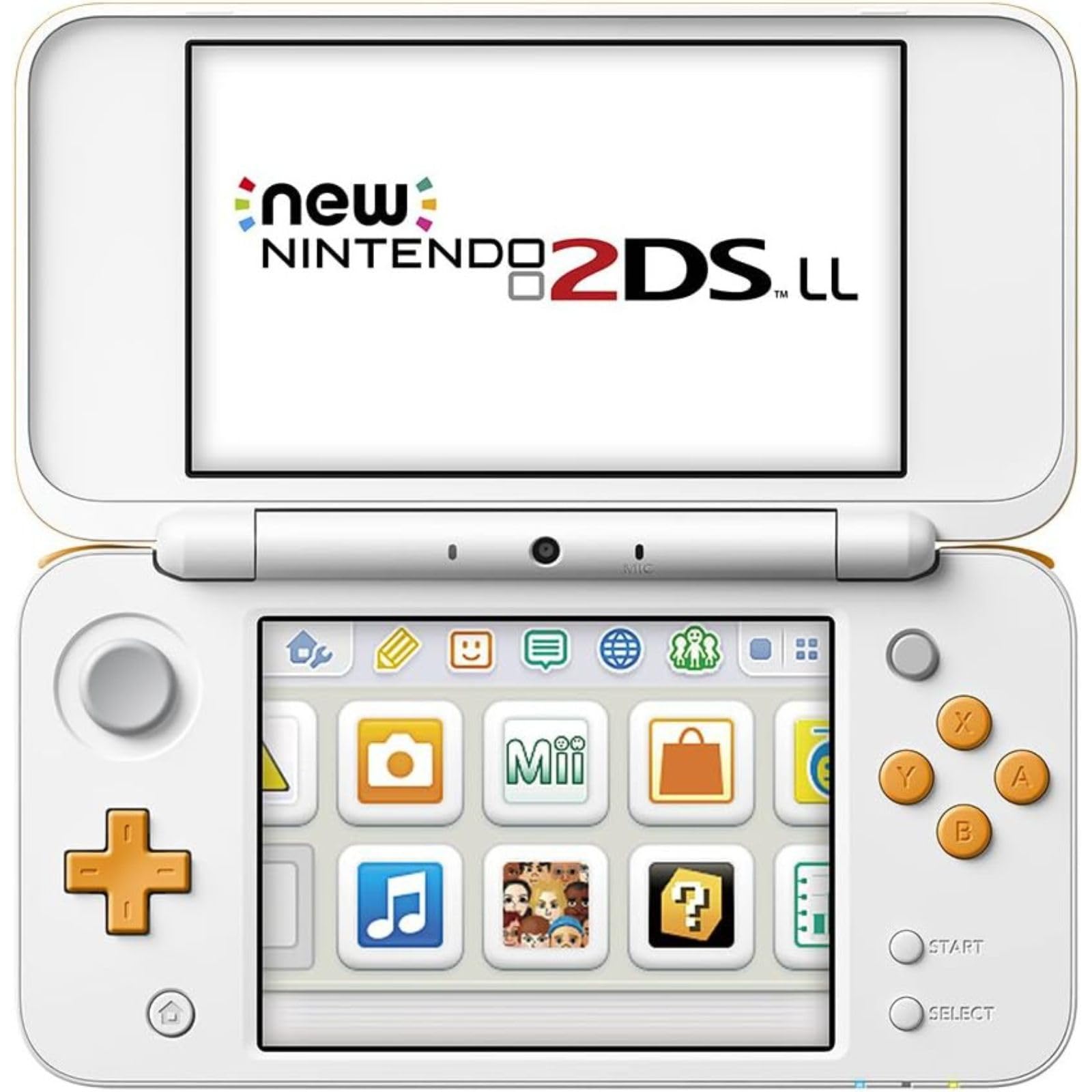 Amazon | 【整備済み品】 Newニンテンドー2DS LL 【ホワイト×オレンジ