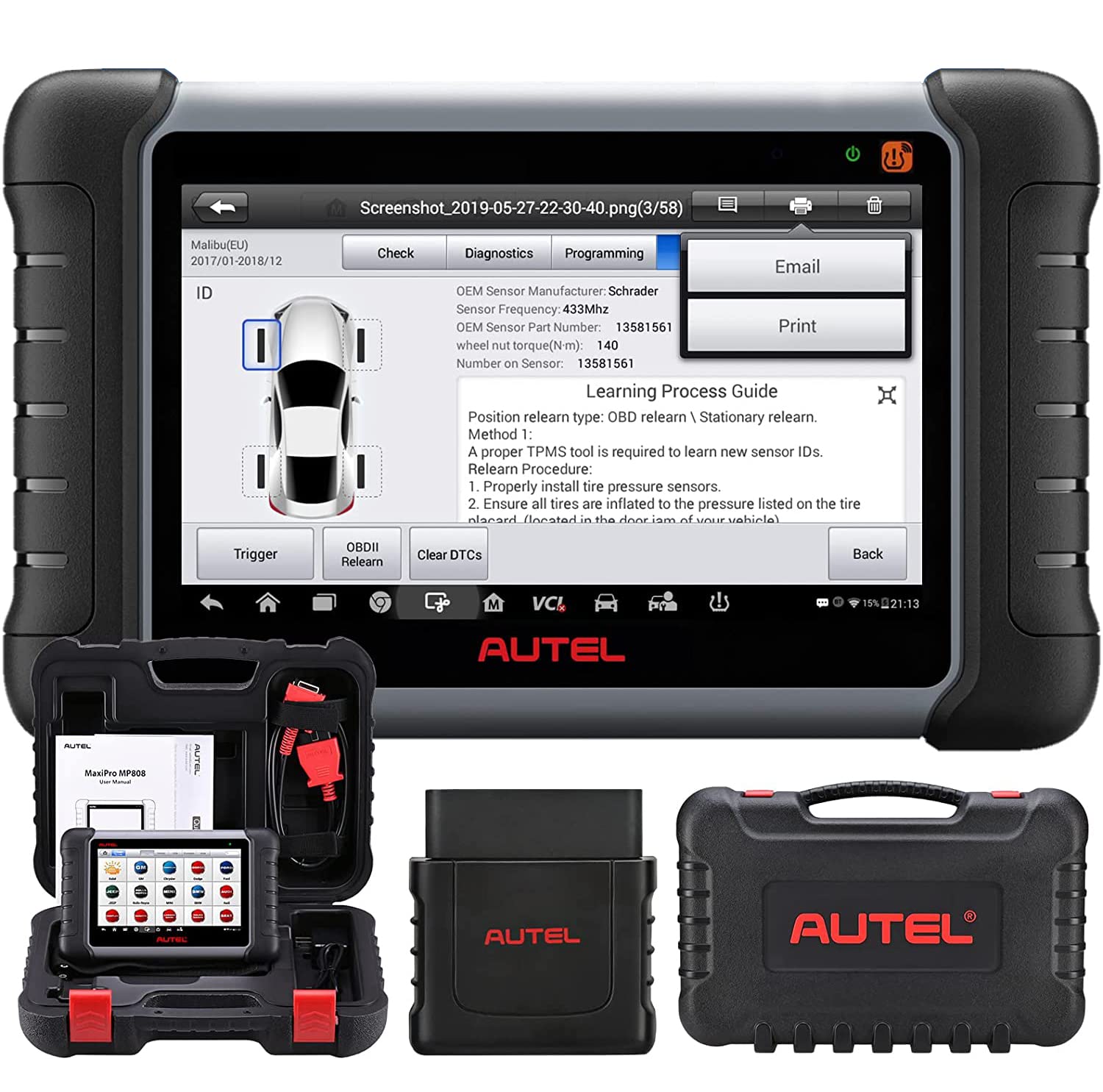 Amazon.co.jp: Autel MaxiPRO MP808TS obd2故障診断機 ECUコーディング