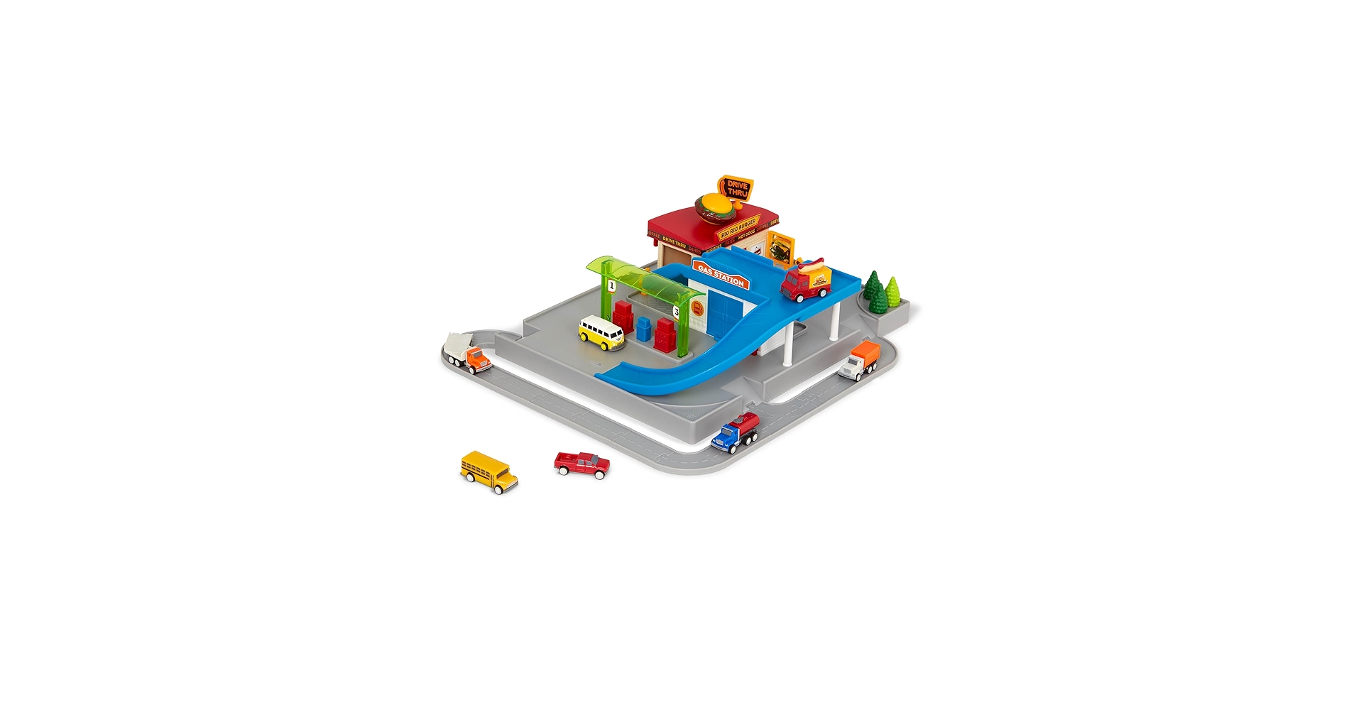 Amazon.com: Driven by Battat – 25-Piece Drive-Thru Playset with