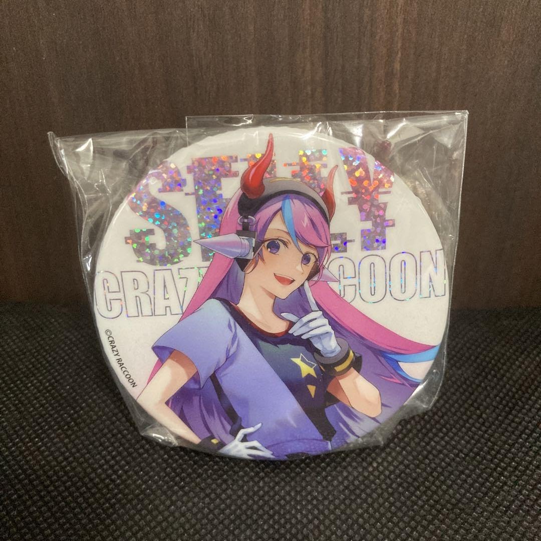 Amazon.co.jp: Selly 缶バッジ crazy raccoon CR GiGO : おもちゃ