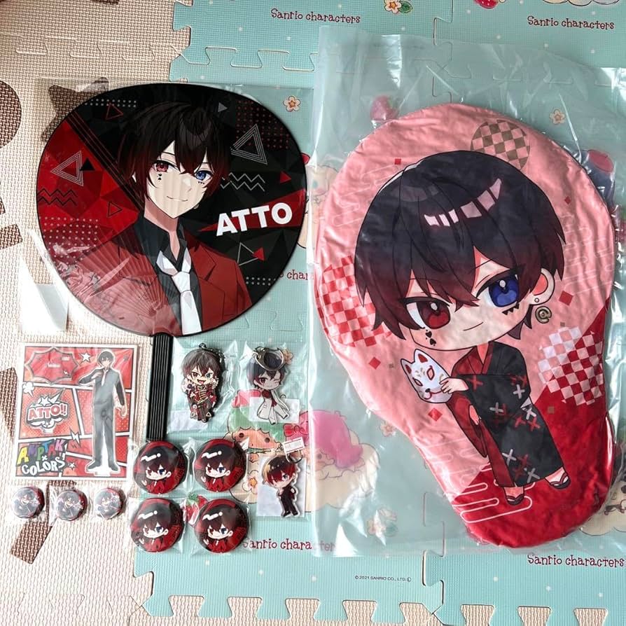 Amazon.co.jp: AMPTAKxCOLORS あっとくん グッズ セット うちわ