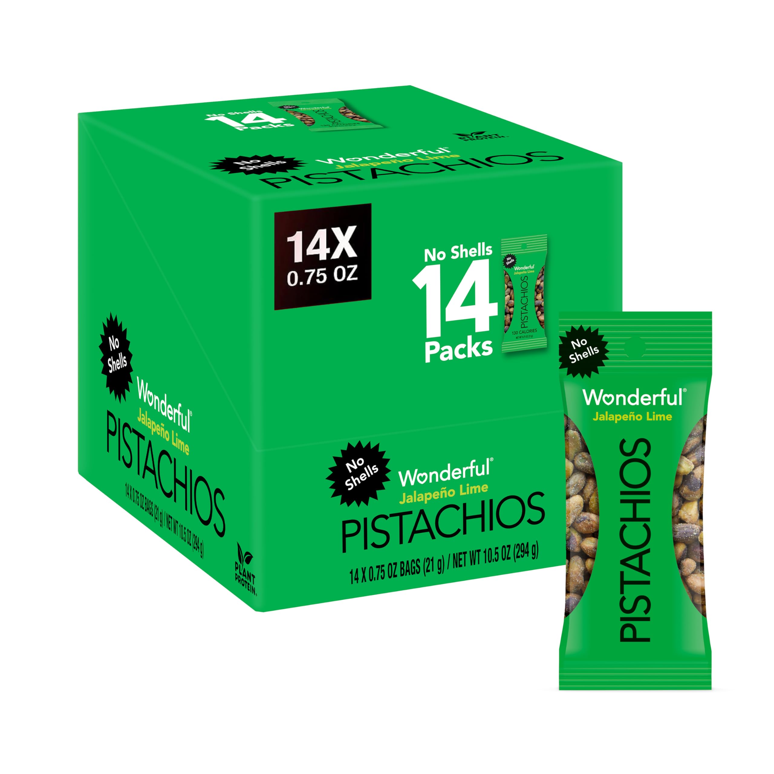 Amazon.com : Wonderful Pistachios No Shells, Jalapeño Lime Nuts