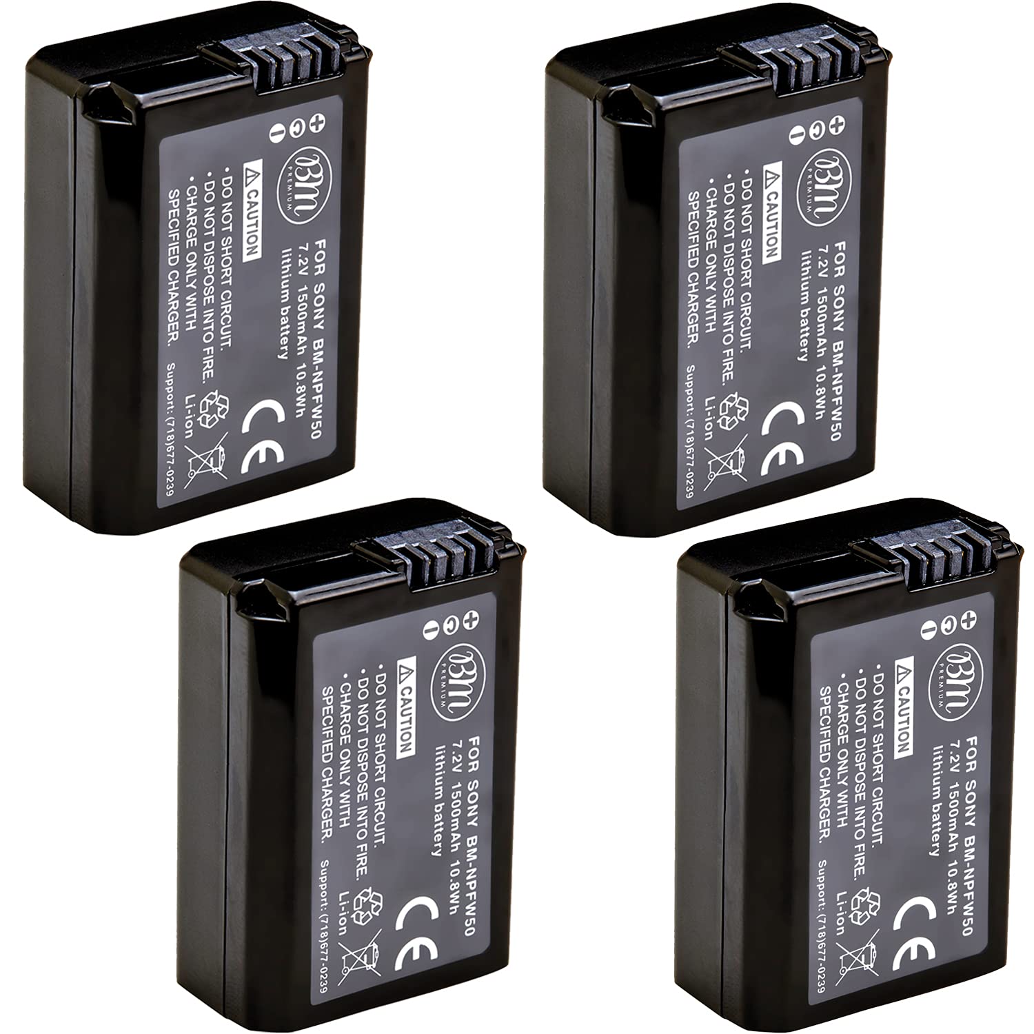 Amazon.com: BM Premium 4 NP-FW50 Batteries for Sony ZV-E10, A6400