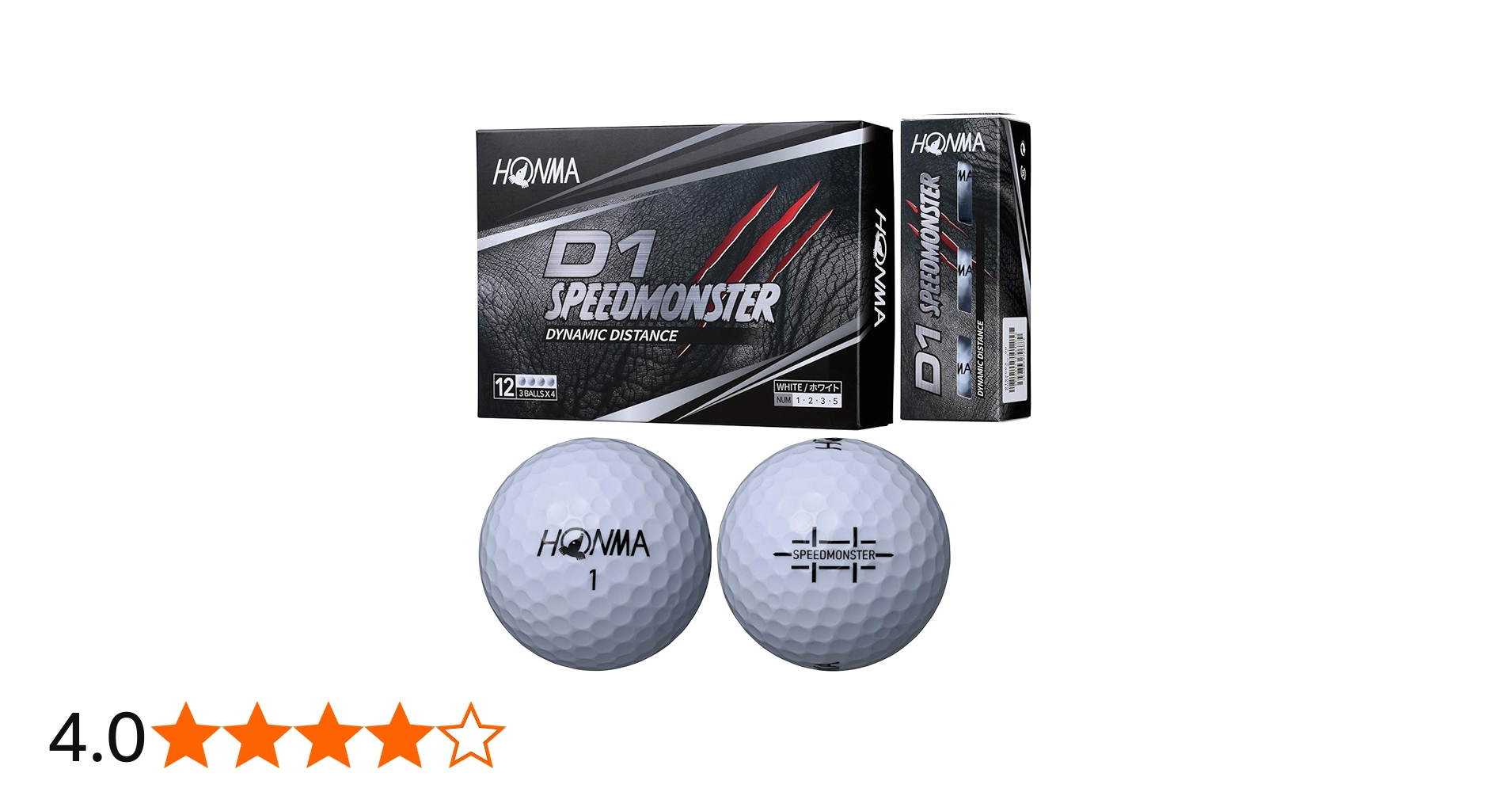 Amazon.co.jp: 本間ゴルフ HONMA ボール D1 スピードモンスター ボール