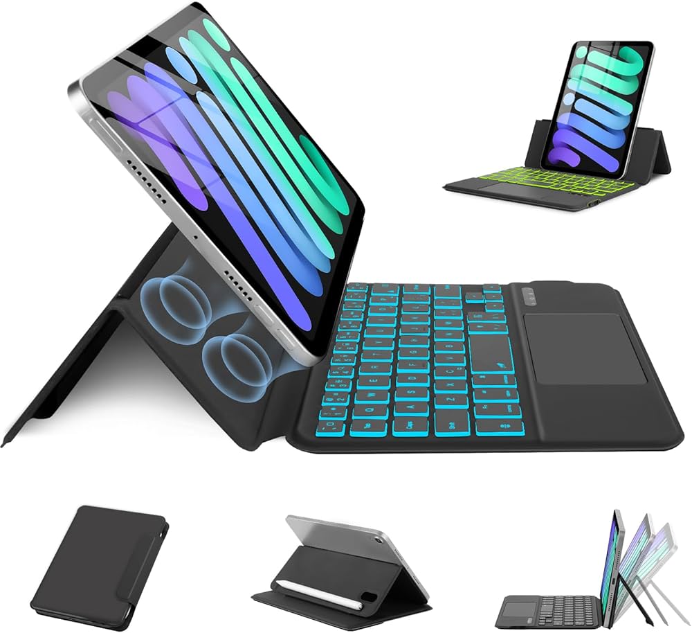 Amazon.co.jp: MePadKey US英語配列キーボードケース iPad Mini 7 A17