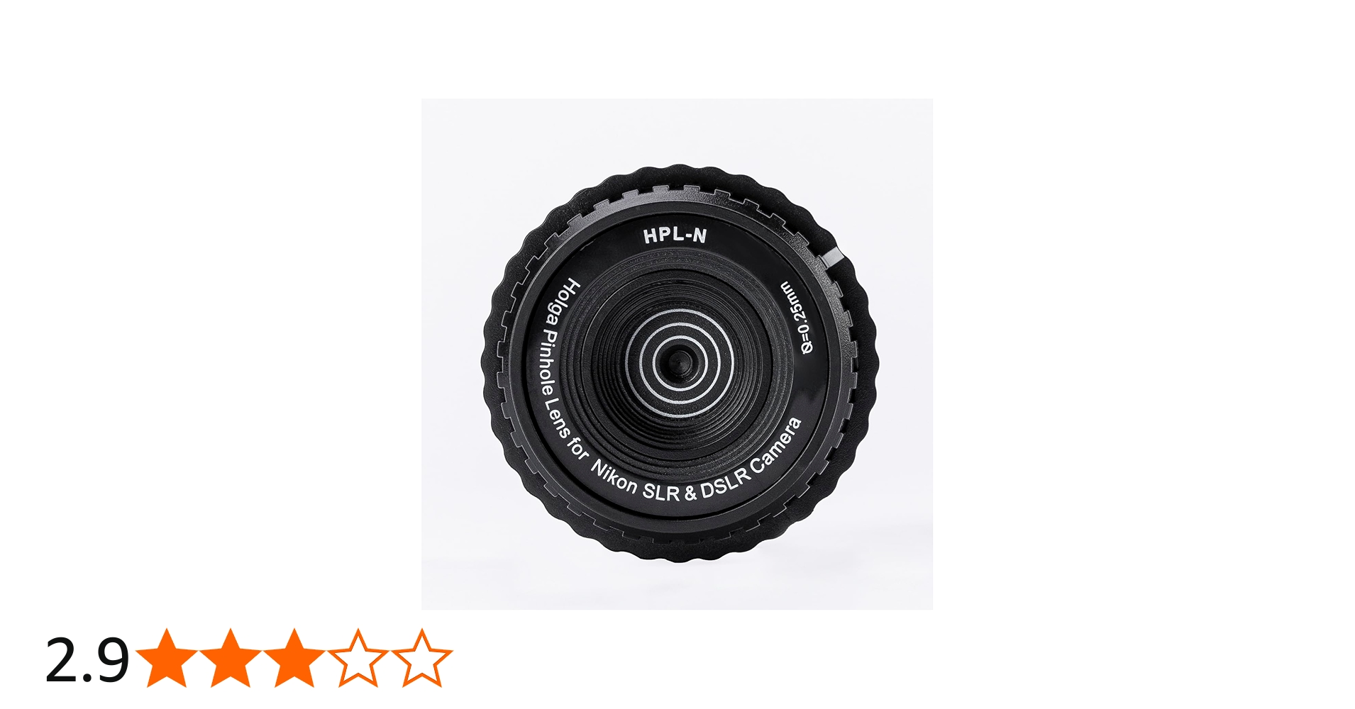 Amazon.co.jp: Holga HPL-N 0.25mm ピンホールレンズ Nikon SLR & DSLR