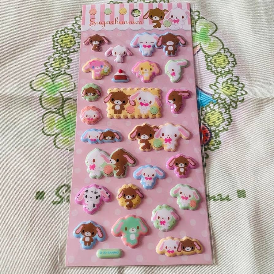Amazon.co.jp: シュガーバニーズ シール サン リオ 平成 レトロ : おもちゃ