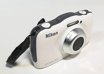 Amazon | Nikon デジタルカメラ S32 防水 1300万画素 ホワイト S32WH