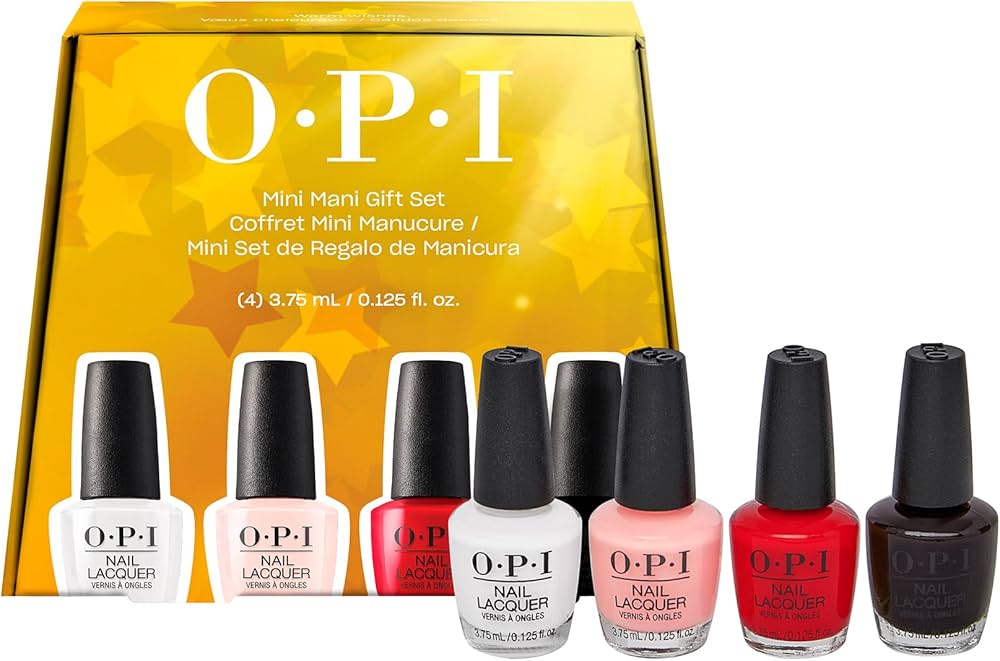 Amazon.com: OPI Nail Lacquer, 4PC Mini-Pack, Up to 7 Days of Wear