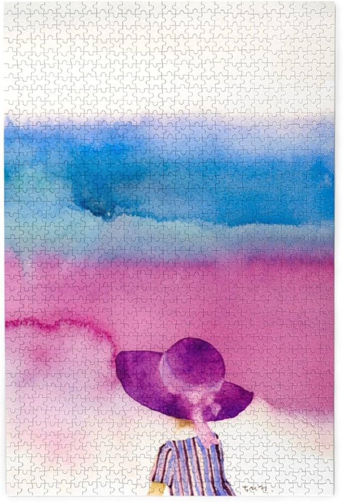 Amazon.co.jp: いわさきちひろ 海を見つめる少女 ジグソーパズル 1000