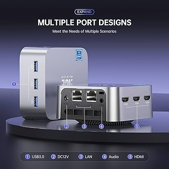 Amazon.com: ACEMAGICIAN Mini PC Computer, 12th Gen N100 (up to 3.4