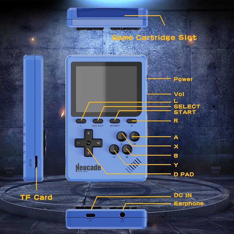 Amazon.co.jp: レトロカートリッジゲーム機、40個のピコゲーム内蔵
