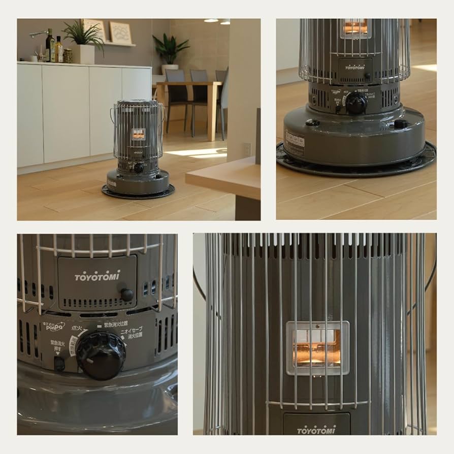 Amazon | 【トヨトミ】対流形 石油ストーブ 高火力 遠赤外線 二面窓