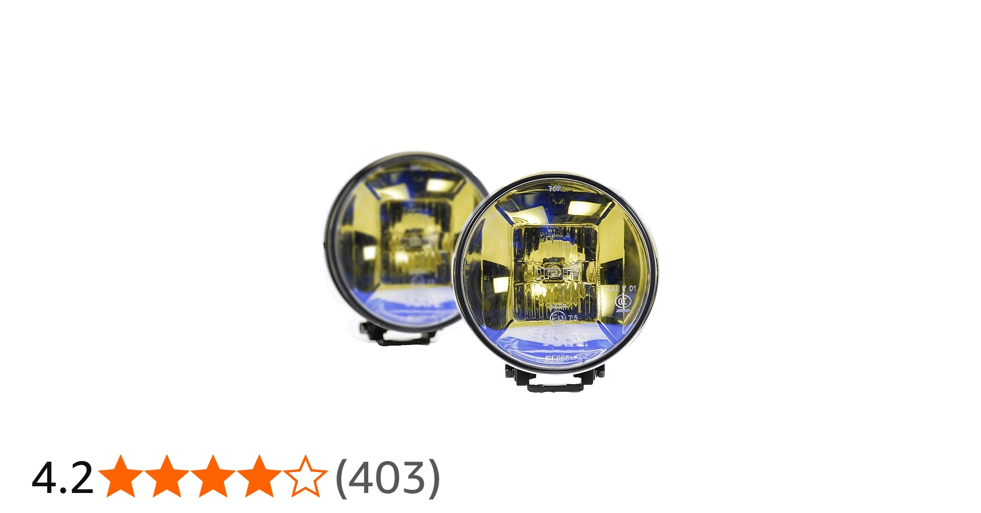 Amazon | IPF フォグランプ ハロゲン H3 丸形 直径166mm イエロー 12V