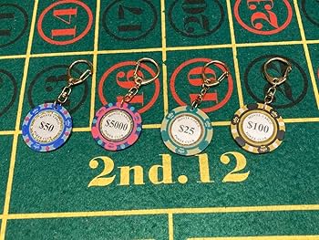 Amazon | ポーカーチップ カジノチップ キーホルダー | カジノチップ